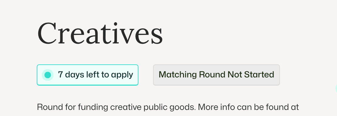 Matching round and pot donations